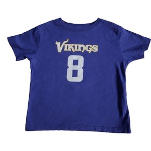 Vikings Kirk Cousins #8 shirt Kids size 4T